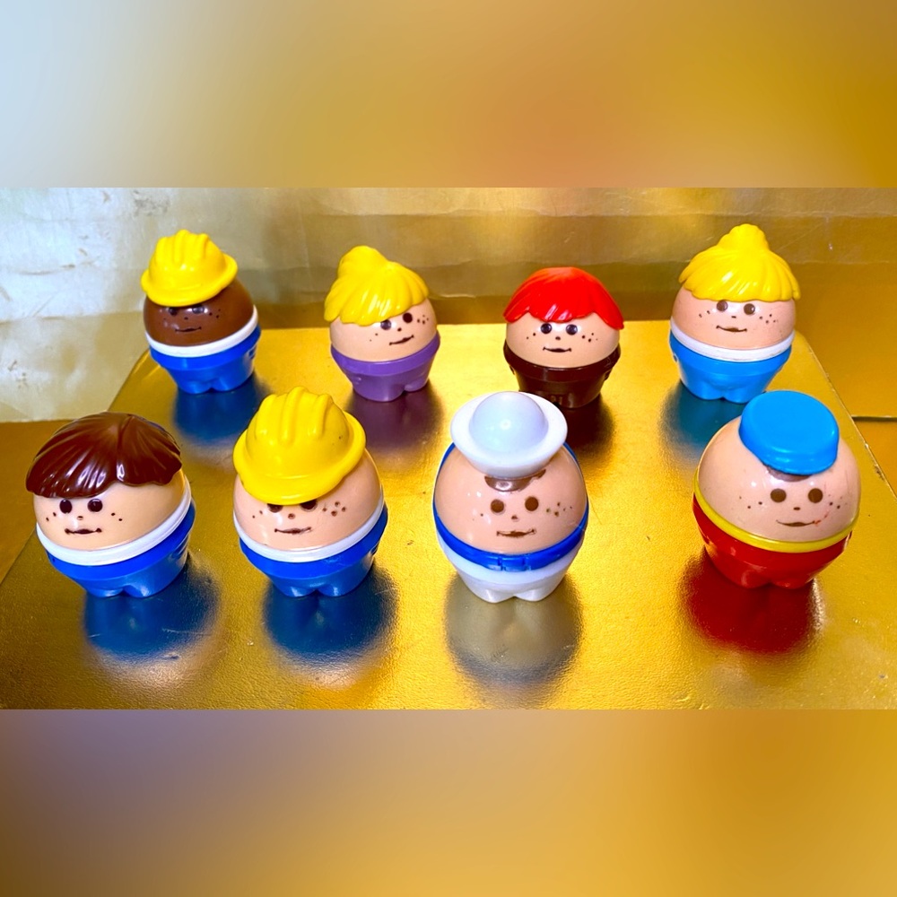 FISHER PRICE 90’s LITTLE TIKES TODDLE TOTS CHUNKY PEOPLE WEEBLE WOOBLE  SET OF 8